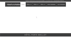 Desktop Screenshot of hotelportemaillot.fr